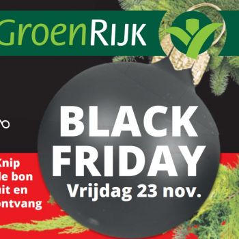 Black Friday bij GroenRijk