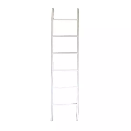 Deco Ladder Bamboe 200cm Wit